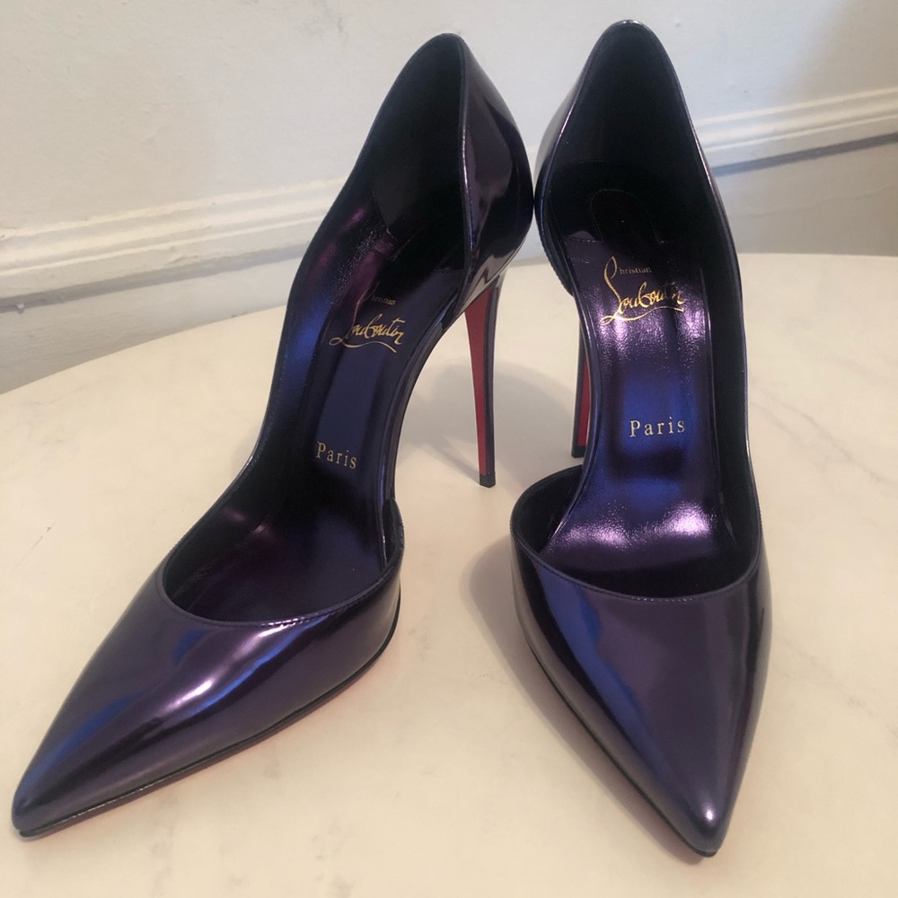Authentic Christian Louboutin Iriza NEW sz 40 “By Night” Patent Leather